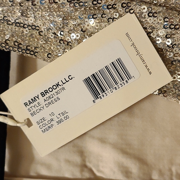 RAMY Brook Becky Sequin Dress Size 10 - Picture 4 of 6